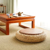 Modern Straw Round Pouf Ottoman