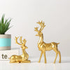 Deer Statue Reindeer Figurines Resin Sculpture