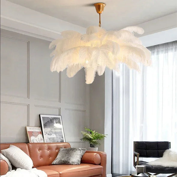 Feather Chandelier