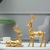 Deer Statue Reindeer Figurines Resin Sculpture