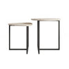 Sturdy and Easy Assembly Round Coffee Table Set of 2