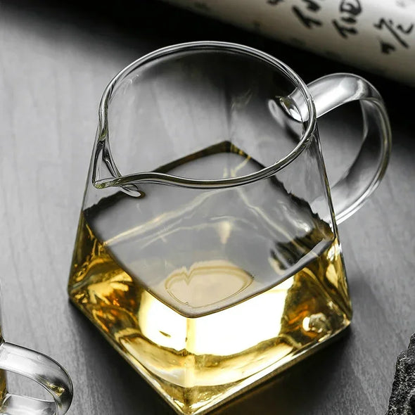 Heat-Resistant Clear Glass Tea Pitcher